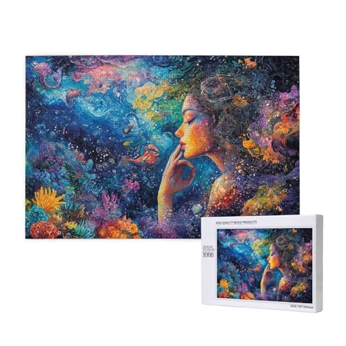 Puzzle Koralle,Puzzle 1000 Teile Frau Holzpuzzle Erwachsene mit Geschenkbox und Poster,Schwieriges,Unterhaltsames,Herausforderndes,Geeignet für Anfänger ab 14 Jahren,Geschenke für Männer/Frauen M-154 Puzzle Koralle,Puzzle 1000 Teile Frau Holzpuzzle Erwachsene mit Geschenkbox und Poster,Schwieriges,Unterhaltsames,Herausforderndes,Geeignet für Anfänger ab 14 Jahren,Geschenke für Männer/Frauen M-154 von Yeogcohe