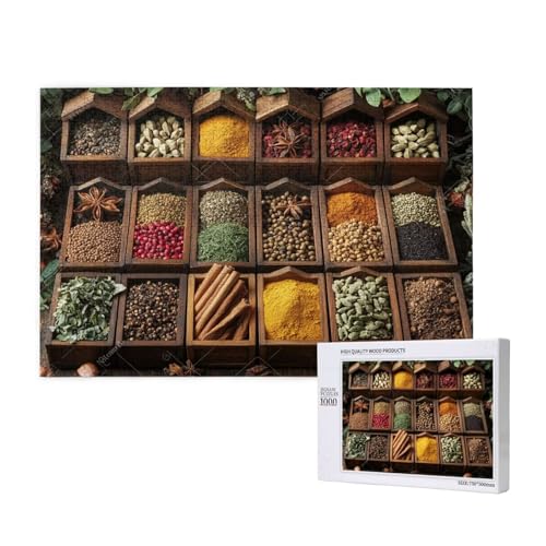 Puzzle Küche,Puzzle 6000 Teile Gewürze Holzpuzzle Erwachsene mit Geschenkbox und Poster,Schwieriges,Unterhaltsames,Herausforderndes,Geeignet für Anfänger ab 14 Jahren,Geschenke für Männer/Frauen M-44 Puzzle Küche,Puzzle 6000 Teile Gewürze Holzpuzzle Erwachsene mit Geschenkbox und Poster,Schwieriges,Unterhaltsames,Herausforderndes,Geeignet für Anfänger ab 14 Jahren,Geschenke für Männer/Frauen M-44 von Yeogcohe