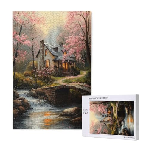 Puzzle Landschaft,Puzzle 1000 Teile Frühling Holzpuzzle Erwachsene mit Geschenkbox,Schwieriges,Unterhaltsames,Herausforderndes,Geeignet für Anfänger ab 14 Jahren,Geschenke für Männer/Frauen M-1522 Puzzle Landschaft,Puzzle 1000 Teile Frühling Holzpuzzle Erwachsene mit Geschenkbox,Schwieriges,Unterhaltsames,Herausforderndes,Geeignet für Anfänger ab 14 Jahren,Geschenke für Männer/Frauen M-1522 von Yeogcohe