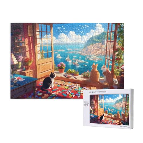 Puzzle Landschaft,Puzzle 1000 Teile Katze Holzpuzzle Erwachsene mit Geschenkbox,Schwieriges,Unterhaltsames,Herausforderndes,Geeignet für Anfänger ab 14 Jahren,Geschenke für Männer/Frauen M-176 Puzzle Landschaft,Puzzle 1000 Teile Katze Holzpuzzle Erwachsene mit Geschenkbox,Schwieriges,Unterhaltsames,Herausforderndes,Geeignet für Anfänger ab 14 Jahren,Geschenke für Männer/Frauen M-176 von Yeogcohe