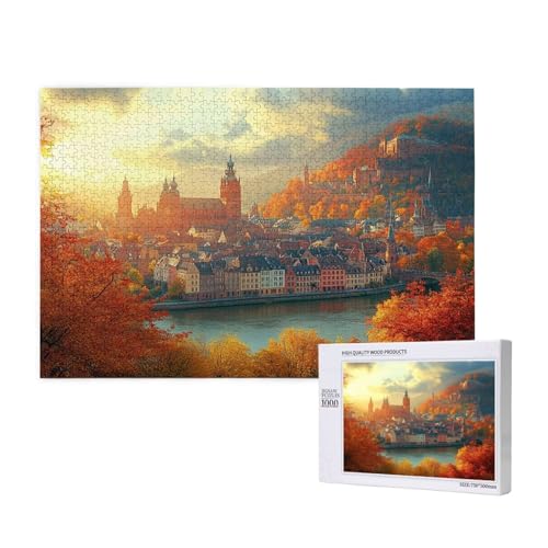 Puzzle Landschaft,Puzzle 300 Teile Herbst Holzpuzzle Erwachsene mit Geschenkbox,Schwieriges,Unterhaltsames,Herausforderndes,Geeignet für Anfänger ab 14 Jahren,Geschenke für Männer/Frauen M-835 Puzzle Landschaft,Puzzle 300 Teile Herbst Holzpuzzle Erwachsene mit Geschenkbox,Schwieriges,Unterhaltsames,Herausforderndes,Geeignet für Anfänger ab 14 Jahren,Geschenke für Männer/Frauen M-835 von Yeogcohe