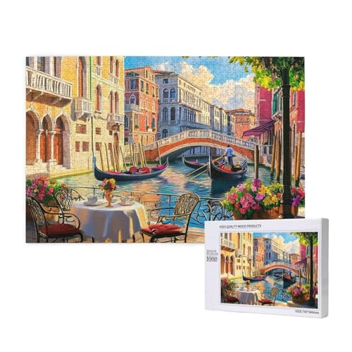 Puzzle Landschaft,Puzzle 300 Teile Venedig Holzpuzzle Erwachsene mit Geschenkbox,Schwieriges,Unterhaltsames,Herausforderndes,Geeignet für Anfänger ab 14 Jahren,Geschenke für Männer/Frauen M-803 Puzzle Landschaft,Puzzle 300 Teile Venedig Holzpuzzle Erwachsene mit Geschenkbox,Schwieriges,Unterhaltsames,Herausforderndes,Geeignet für Anfänger ab 14 Jahren,Geschenke für Männer/Frauen M-803 von Yeogcohe