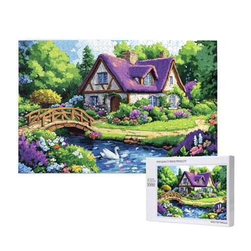 Puzzle Landschaft,Puzzle 4000 Teile Frühling Holzpuzzle Erwachsene mit Geschenkbox,Schwieriges,Unterhaltsames,Herausforderndes,Geeignet für Anfänger ab 14 Jahren,Geschenke für Männer/Frauen M-591 von Yeogcohe