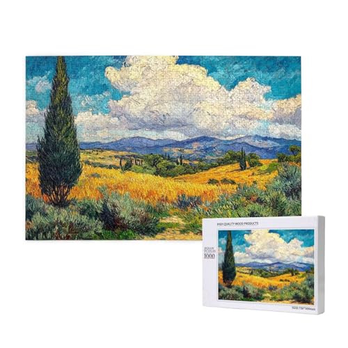 Puzzle Landschaft,Puzzle 6000 Teile Baum Holzpuzzle Erwachsene mit Geschenkbox und Poster,Schwieriges,Unterhaltsames,Herausforderndes,Geeignet für Anfänger ab 14 Jahren,Geschenke für Frauen M-656 von Yeogcohe