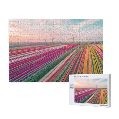 Puzzle Landschaft,Puzzle 6000 Teile Lavendel Holzpuzzle Erwachsene mit Geschenkbox,Schwieriges,Unterhaltsames,Herausforderndes,Geeignet für Anfänger ab 14 Jahren,Geschenke für Männer/Frauen M-732 von Yeogcohe