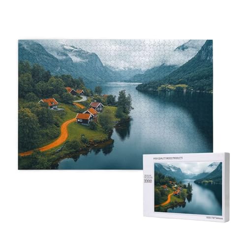 Puzzle Landschaft,Puzzle 6000 Teile Natur Holzpuzzle Erwachsene mit Geschenkbox,Schwieriges,Unterhaltsames,Herausforderndes,Geeignet für Anfänger ab 14 Jahren,Geschenke für Männer/Frauen M-715 von Yeogcohe