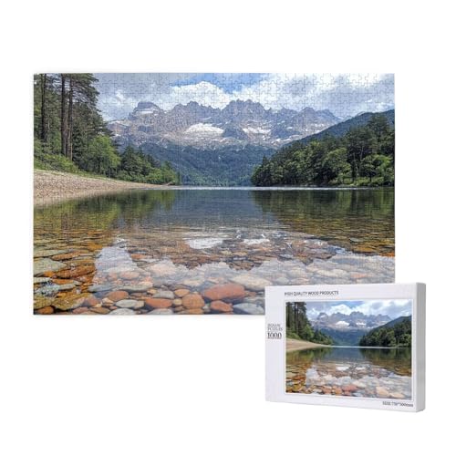 Puzzle Landschaft,Puzzle 6000 Teile See Holzpuzzle Erwachsene mit Geschenkbox und Poster,Schwieriges,Unterhaltsames,Herausforderndes,Geeignet für Anfänger ab 14 Jahren,Geschenke für Frauen M-831 von Yeogcohe