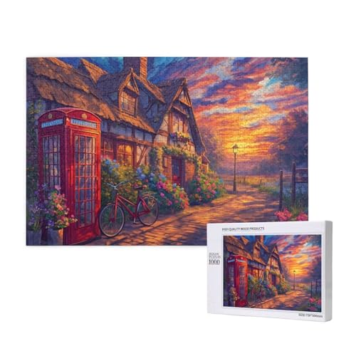 Puzzle Landschaft,Puzzle 6000 Teile Sonnenuntergang Holzpuzzle Erwachsene mit Geschenkbox,Schwieriges,Unterhaltsames,Herausforderndes,Geeignet für Anfänger ab 14 Jahren,Geschenke Männer/Frauen M-913 von Yeogcohe