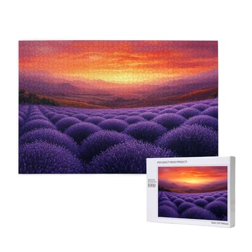 Puzzle Lavendel,Puzzle 300 Teile Sonnenuntergang Holzpuzzle Erwachsene mit Geschenkbox,Schwieriges,Unterhaltsames,Herausforderndes,Geeignet für Anfänger ab 14 Jahren,Geschenke für Männer/Frauen M-786 Puzzle Lavendel,Puzzle 300 Teile Sonnenuntergang Holzpuzzle Erwachsene mit Geschenkbox,Schwieriges,Unterhaltsames,Herausforderndes,Geeignet für Anfänger ab 14 Jahren,Geschenke für Männer/Frauen M-786 von Yeogcohe