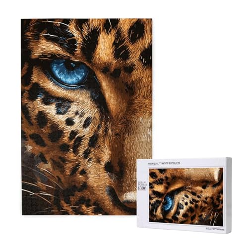 Puzzle Leopard,Puzzle 4000 Teile Tier Holzpuzzle Erwachsene mit Geschenkbox und Poster,Schwieriges,Unterhaltsames,Herausforderndes,Geeignet für Anfänger ab 14 Jahren,Geschenke für Männer/Frauen M-1127 von Yeogcohe
