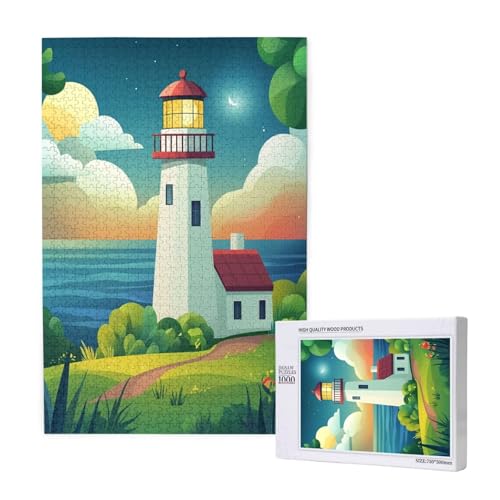 Puzzle Leuchtturm,Puzzle 1000 Teile Ozean Holzpuzzle Erwachsene mit Geschenkbox,Schwieriges,Unterhaltsames,Herausforderndes,Geeignet für Anfänger ab 14 Jahren,Geschenke für Männer/Frauen M-1963 Puzzle Leuchtturm,Puzzle 1000 Teile Ozean Holzpuzzle Erwachsene mit Geschenkbox,Schwieriges,Unterhaltsames,Herausforderndes,Geeignet für Anfänger ab 14 Jahren,Geschenke für Männer/Frauen M-1963 von Yeogcohe