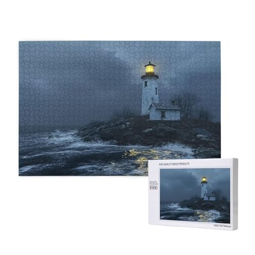 Puzzle Leuchtturm,Puzzle 1000 Teile Ozean Holzpuzzle Erwachsene mit Geschenkbox und Poster,Schwieriges,Unterhaltsames,Herausforderndes,Geeignet für Anfänger ab 14 Jahren,Geschenke für Frauen M-88 Puzzle Leuchtturm,Puzzle 1000 Teile Ozean Holzpuzzle Erwachsene mit Geschenkbox und Poster,Schwieriges,Unterhaltsames,Herausforderndes,Geeignet für Anfänger ab 14 Jahren,Geschenke für Frauen M-88 von Yeogcohe