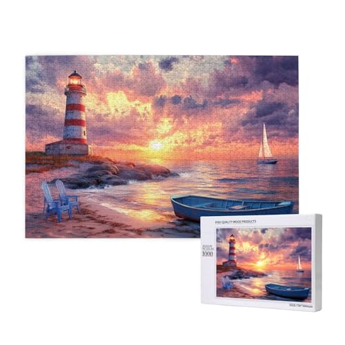 Puzzle Leuchtturm,Puzzle 6000 Teile Sonnenuntergang Holzpuzzle Erwachsene mit Geschenkbox,Schwieriges,Unterhaltsames,Herausforderndes,Geeignet für Anfänger ab 14 Jahren,Geschenke Männer/Frauen M-341 Puzzle Leuchtturm,Puzzle 6000 Teile Sonnenuntergang Holzpuzzle Erwachsene mit Geschenkbox,Schwieriges,Unterhaltsames,Herausforderndes,Geeignet für Anfänger ab 14 Jahren,Geschenke Männer/Frauen M-341 von Yeogcohe