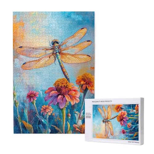Puzzle Libelle,Puzzle 1000 Teile Tier Holzpuzzle Erwachsene mit Geschenkbox und Poster,Schwieriges,Unterhaltsames,Herausforderndes,Geeignet für Anfänger ab 14 Jahren,Geschenke für Männer/Frauen M-1732 Puzzle Libelle,Puzzle 1000 Teile Tier Holzpuzzle Erwachsene mit Geschenkbox und Poster,Schwieriges,Unterhaltsames,Herausforderndes,Geeignet für Anfänger ab 14 Jahren,Geschenke für Männer/Frauen M-1732 von Yeogcohe