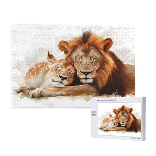 Puzzle Löwe,Puzzle 6000 Teile Tier Holzpuzzle Erwachsene mit Geschenkbox und Poster,Schwieriges, Unterhaltsames, Herausforderndes, Geeignet für Anfänger ab 14 Jahren,Geschenke für Männer/Frauen M-573 Puzzle Löwe,Puzzle 6000 Teile Tier Holzpuzzle Erwachsene mit Geschenkbox und Poster,Schwieriges, Unterhaltsames, Herausforderndes, Geeignet für Anfänger ab 14 Jahren,Geschenke für Männer/Frauen M-573 von Yeogcohe