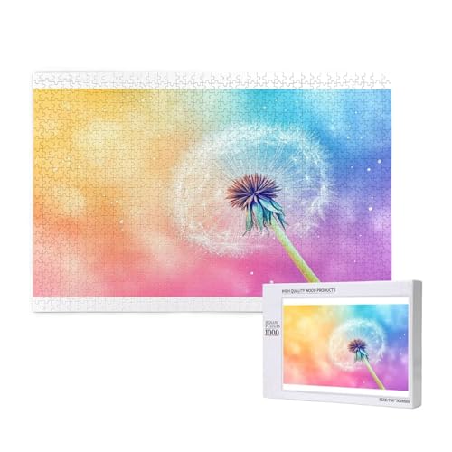 Puzzle Löwenzahn,Puzzle 6000 Teile Blume Holzpuzzle Erwachsene mit Geschenkbox und Poster,Schwieriges,Unterhaltsames,Herausforderndes,Geeignet für Anfänger ab 14 Jahren,Geschenke für Frauen M-982 von Yeogcohe