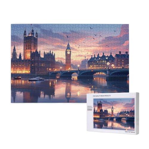 Puzzle London,Puzzle 2000 Teile Landschaft Holzpuzzle Erwachsene mit Geschenkbox,Schwieriges,Unterhaltsames,Herausforderndes,Geeignet für Anfänger ab 14 Jahren,Geschenke für Männer/Frauen M-351 Puzzle London,Puzzle 2000 Teile Landschaft Holzpuzzle Erwachsene mit Geschenkbox,Schwieriges,Unterhaltsames,Herausforderndes,Geeignet für Anfänger ab 14 Jahren,Geschenke für Männer/Frauen M-351 von Yeogcohe