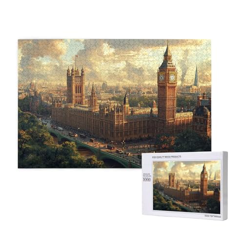 Puzzle London,Puzzle 2000 Teile Landschaft Holzpuzzle Erwachsene mit Geschenkbox,Schwieriges,Unterhaltsames,Herausforderndes,Geeignet für Anfänger ab 14 Jahren,Geschenke für Männer/Frauen M-717 Puzzle London,Puzzle 2000 Teile Landschaft Holzpuzzle Erwachsene mit Geschenkbox,Schwieriges,Unterhaltsames,Herausforderndes,Geeignet für Anfänger ab 14 Jahren,Geschenke für Männer/Frauen M-717 von Yeogcohe