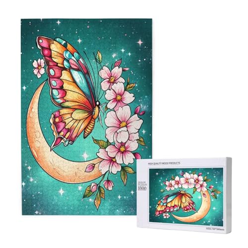 Puzzle Mond,Puzzle 2000 Teile Schmetterling Holzpuzzle Erwachsene mit Geschenkbox,Schwieriges,Unterhaltsames,Herausforderndes,Geeignet für Anfänger ab 14 Jahren,Geschenke für Männer/Frauen M-1251 Puzzle Mond,Puzzle 2000 Teile Schmetterling Holzpuzzle Erwachsene mit Geschenkbox,Schwieriges,Unterhaltsames,Herausforderndes,Geeignet für Anfänger ab 14 Jahren,Geschenke für Männer/Frauen M-1251 von Yeogcohe