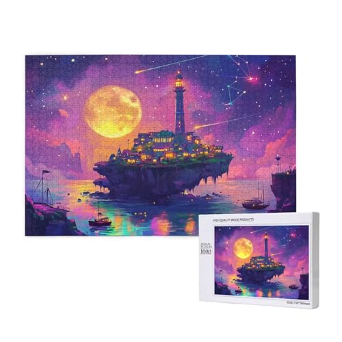 Puzzle Mond,Puzzle 4000 Teile Leuchtturm Holzpuzzle Erwachsene mit Geschenkbox und Poster,Schwieriges,Unterhaltsames,Herausforderndes,Geeignet für Anfänger ab 14 Jahren,Geschenke für Frauen M-359 Puzzle Mond,Puzzle 4000 Teile Leuchtturm Holzpuzzle Erwachsene mit Geschenkbox und Poster,Schwieriges,Unterhaltsames,Herausforderndes,Geeignet für Anfänger ab 14 Jahren,Geschenke für Frauen M-359 von Yeogcohe