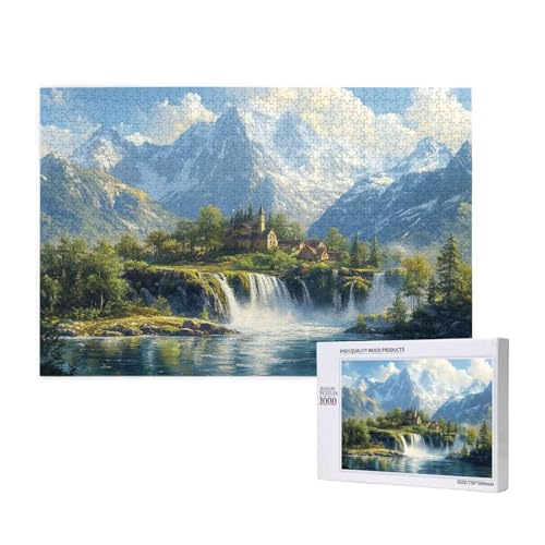 Puzzle Natur,Puzzle 300 Teile Fallen Holzpuzzle Erwachsene mit Geschenkbox und Poster,Schwieriges,Unterhaltsames,Herausforderndes,Geeignet für Anfänger ab 14 Jahren,Geschenke für Männer/Frauen M-838 von Yeogcohe