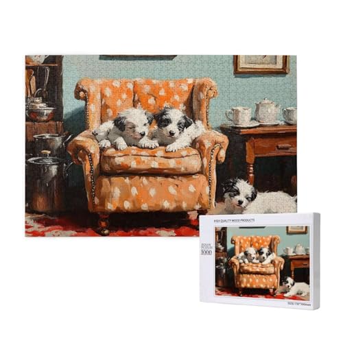 Puzzle Niedlich,Puzzle 1000 Teile Hund Holzpuzzle Erwachsene mit Geschenkbox und Poster,Schwieriges,Unterhaltsames,Herausforderndes,Geeignet für Anfänger ab 14 Jahren,Geschenke für Männer/Frauen M-847 Puzzle Niedlich,Puzzle 1000 Teile Hund Holzpuzzle Erwachsene mit Geschenkbox und Poster,Schwieriges,Unterhaltsames,Herausforderndes,Geeignet für Anfänger ab 14 Jahren,Geschenke für Männer/Frauen M-847 von Yeogcohe