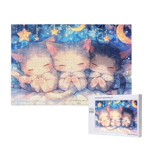 Puzzle Niedlich,Puzzle 300 Teile Tier Holzpuzzle Erwachsene mit Geschenkbox und Poster,Schwieriges,Unterhaltsames,Herausforderndes,Geeignet für Anfänger ab 14 Jahren,Geschenke für Männer/Frauen M-279 von Yeogcohe