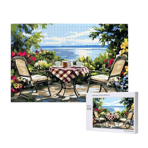 Puzzle Ozean,Puzzle 1000 Teile Landschaft Holzpuzzle Erwachsene mit Geschenkbox,Schwieriges,Unterhaltsames,Herausforderndes,Geeignet für Anfänger ab 14 Jahren,Geschenke für Männer/Frauen M-532 von Yeogcohe
