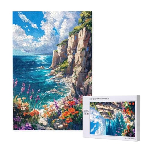 Puzzle Ozean,Puzzle 4000 Teile Blume Holzpuzzle Erwachsene mit Geschenkbox und Poster,Schwieriges,Unterhaltsames,Herausforderndes,Geeignet für Anfänger ab 14 Jahren,Geschenke für Männer/Frauen M-1602 von Yeogcohe