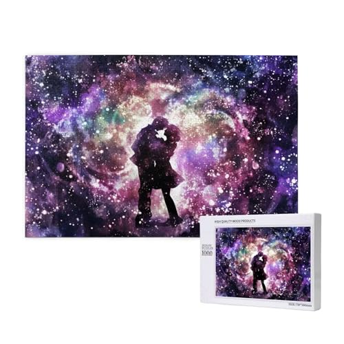 Puzzle Paar,Puzzle 300 Teile Sternenhimmel Holzpuzzle Erwachsene mit Geschenkbox,Schwieriges,Unterhaltsames,Herausforderndes,Geeignet für Anfänger ab 14 Jahren,Geschenke für Männer/Frauen M-1033 von Yeogcohe