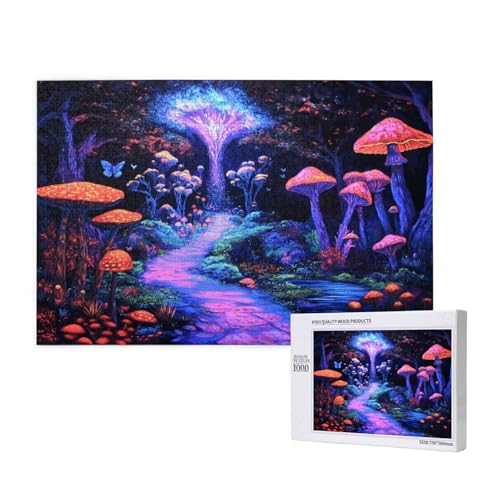 Puzzle Pilz,Puzzle 4000 Teile Traum Holzpuzzle Erwachsene mit Geschenkbox und Poster,Schwieriges, Unterhaltsames, Herausforderndes, Geeignet für Anfänger ab 14 Jahren,Geschenke für Männer/Frauen M-998 von Yeogcohe