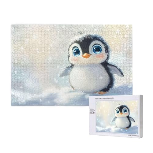 Puzzle Pinguin,Puzzle 6000 Teile Tier Holzpuzzle Erwachsene mit Geschenkbox und Poster,Schwieriges,Unterhaltsames,Herausforderndes,Geeignet für Anfänger ab 14 Jahren,Geschenke für Männer/Frauen M-989 von Yeogcohe