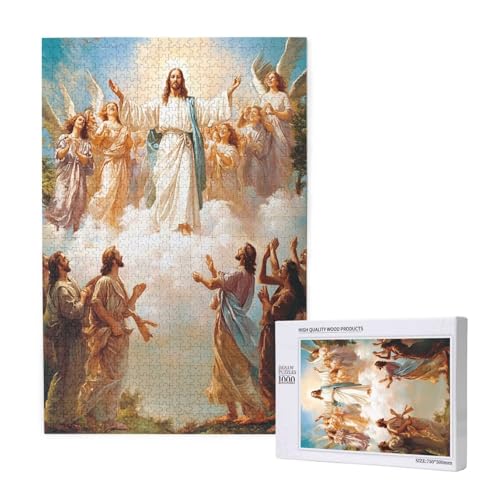 Puzzle Religion,Puzzle 4000 Teile Jesus Holzpuzzle Erwachsene mit Geschenkbox und Poster,Schwieriges,Unterhaltsames,Herausforderndes,Geeignet für Anfänger ab 14 Jahren,Geschenke für Frauen M-1169 von Yeogcohe