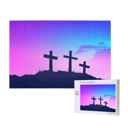 Puzzle Religion,Puzzle 4000 Teile kreuzen Holzpuzzle Erwachsene mit Geschenkbox,Schwieriges,Unterhaltsames,Herausforderndes,Geeignet für Anfänger ab 14 Jahren,Geschenke für Männer/Frauen M-430 von Yeogcohe