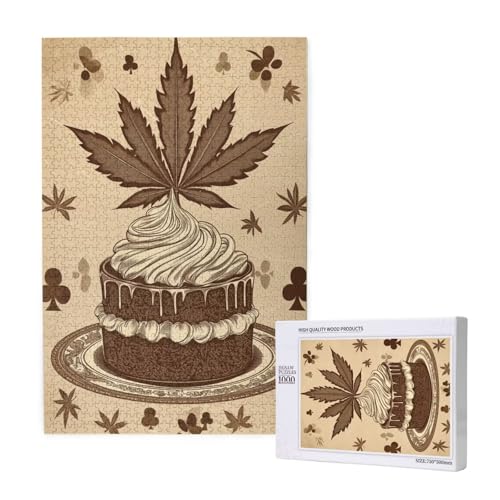 Puzzle Retro,Puzzle 6000 Teile Blätter Holzpuzzle Erwachsene mit Geschenkbox und Poster,Schwieriges,Unterhaltsames,Herausforderndes,Geeignet für Anfänger ab 14 Jahren,Geschenke für Frauen M-1399 von Yeogcohe