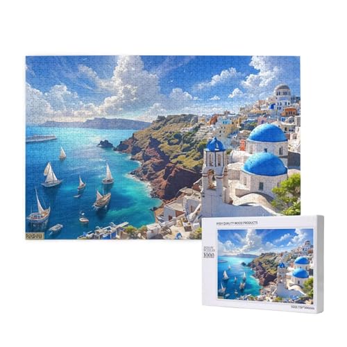 Puzzle Santorin,Puzzle 6000 Teile Landschaft Holzpuzzle Erwachsene mit Geschenkbox,Schwieriges,Unterhaltsames,Herausforderndes,Geeignet für Anfänger ab 14 Jahren,Geschenke für Männer/Frauen M-184 Puzzle Santorin,Puzzle 6000 Teile Landschaft Holzpuzzle Erwachsene mit Geschenkbox,Schwieriges,Unterhaltsames,Herausforderndes,Geeignet für Anfänger ab 14 Jahren,Geschenke für Männer/Frauen M-184 von Yeogcohe