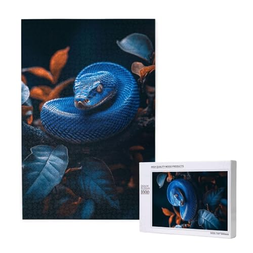 Puzzle Schlange,Puzzle 4000 Teile Tier Holzpuzzle Erwachsene mit Geschenkbox und Poster,Schwieriges,Unterhaltsames,Herausforderndes,Geeignet für Anfänger ab 14 Jahren,Geschenke für Frauen M-1881 von Yeogcohe