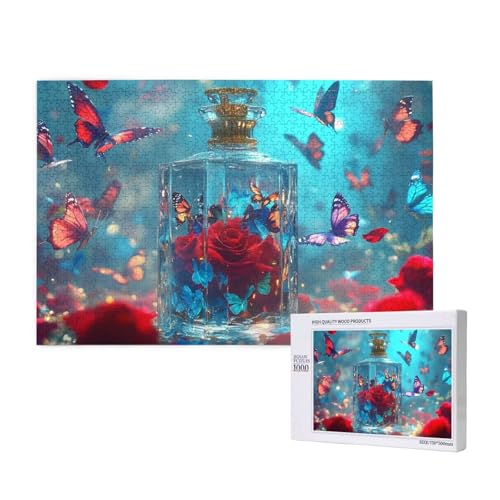 Puzzle Schmetterling,Puzzle 1000 Teile Rose Holzpuzzle Erwachsene mit Geschenkbox,Schwieriges,Unterhaltsames,Herausforderndes,Geeignet für Anfänger ab 14 Jahren,Geschenke für Männer/Frauen M-1066 Puzzle Schmetterling,Puzzle 1000 Teile Rose Holzpuzzle Erwachsene mit Geschenkbox,Schwieriges,Unterhaltsames,Herausforderndes,Geeignet für Anfänger ab 14 Jahren,Geschenke für Männer/Frauen M-1066 von Yeogcohe