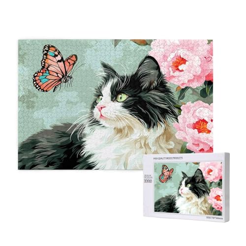 Puzzle Schmetterling,Puzzle 300 Teile Katze Holzpuzzle Erwachsene mit Geschenkbox,Schwieriges,Unterhaltsames,Herausforderndes,Geeignet für Anfänger ab 14 Jahren,Geschenke für Männer/Frauen M-507 Puzzle Schmetterling,Puzzle 300 Teile Katze Holzpuzzle Erwachsene mit Geschenkbox,Schwieriges,Unterhaltsames,Herausforderndes,Geeignet für Anfänger ab 14 Jahren,Geschenke für Männer/Frauen M-507 von Yeogcohe