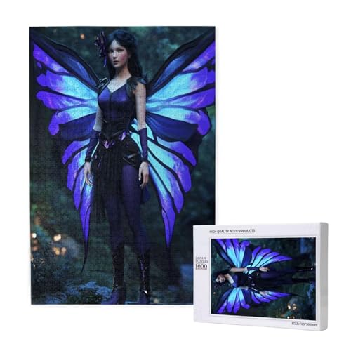 Puzzle Schmetterling,Puzzle 4000 Teile Frau Holzpuzzle Erwachsene mit Geschenkbox,Schwieriges,Unterhaltsames,Herausforderndes,Geeignet für Anfänger ab 14 Jahren,Geschenke für Männer/Frauen M-1463 von Yeogcohe