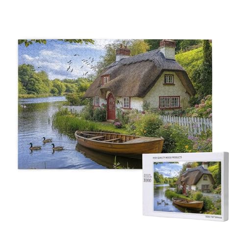 Puzzle Schwan,Puzzle 1000 Teile Landschaft Holzpuzzle Erwachsene mit Geschenkbox,Schwieriges,Unterhaltsames,Herausforderndes,Geeignet für Anfänger ab 14 Jahren,Geschenke für Männer/Frauen M-152 Puzzle Schwan,Puzzle 1000 Teile Landschaft Holzpuzzle Erwachsene mit Geschenkbox,Schwieriges,Unterhaltsames,Herausforderndes,Geeignet für Anfänger ab 14 Jahren,Geschenke für Männer/Frauen M-152 von Yeogcohe