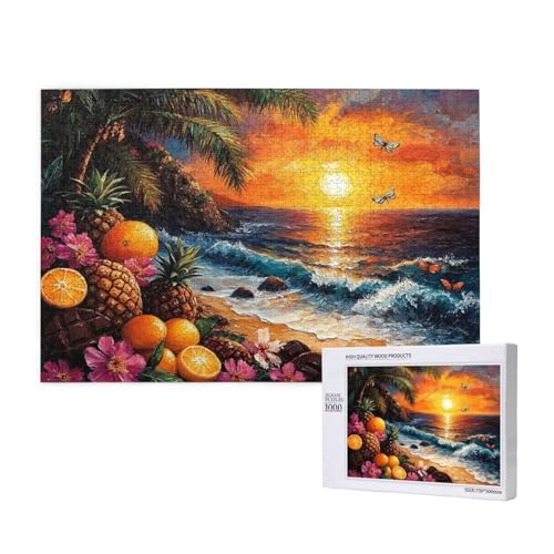 Puzzle Sommer,Puzzle 6000 Teile Sonnenuntergang Holzpuzzle Erwachsene mit Geschenkbox,Schwieriges,Unterhaltsames,Herausforderndes,Geeignet für Anfänger ab 14 Jahren,Geschenke für Männer/Frauen M-788 von Yeogcohe