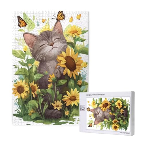 Puzzle Sonnenblume,Puzzle 1000 Teile Tier Holzpuzzle Erwachsene mit Geschenkbox,Schwieriges,Unterhaltsames,Herausforderndes,Geeignet für Anfänger ab 14 Jahren,Geschenke für Männer/Frauen M-1641 Puzzle Sonnenblume,Puzzle 1000 Teile Tier Holzpuzzle Erwachsene mit Geschenkbox,Schwieriges,Unterhaltsames,Herausforderndes,Geeignet für Anfänger ab 14 Jahren,Geschenke für Männer/Frauen M-1641 von Yeogcohe
