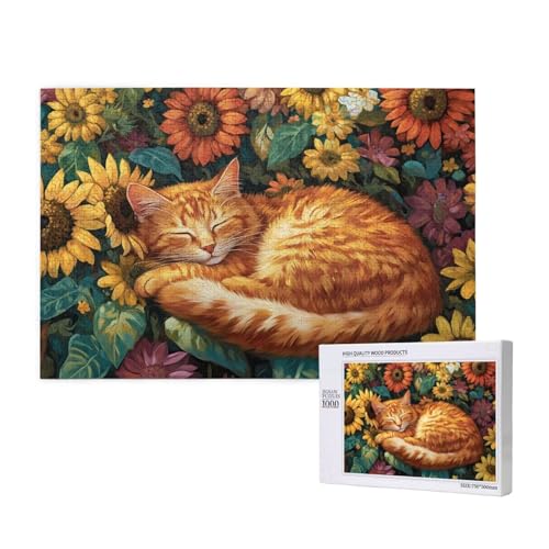 Puzzle Sonnenblume,Puzzle 4000 Teile Katze Holzpuzzle Erwachsene mit Geschenkbox,Schwieriges,Unterhaltsames,Herausforderndes,Geeignet für Anfänger ab 14 Jahren,Geschenke für Männer/Frauen M-309 Puzzle Sonnenblume,Puzzle 4000 Teile Katze Holzpuzzle Erwachsene mit Geschenkbox,Schwieriges,Unterhaltsames,Herausforderndes,Geeignet für Anfänger ab 14 Jahren,Geschenke für Männer/Frauen M-309 von Yeogcohe