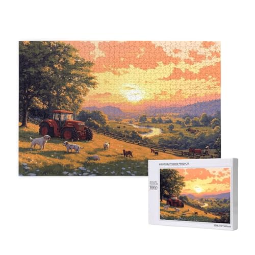 Puzzle Sonnenuntergang,Puzzle 2000 Teile Traktor Holzpuzzle Erwachsene mit Geschenkbox,Schwieriges,Unterhaltsames,Herausforderndes,Geeignet für Anfänger ab 14 Jahren,Geschenke für Männer/Frauen M-267 Puzzle Sonnenuntergang,Puzzle 2000 Teile Traktor Holzpuzzle Erwachsene mit Geschenkbox,Schwieriges,Unterhaltsames,Herausforderndes,Geeignet für Anfänger ab 14 Jahren,Geschenke für Männer/Frauen M-267 von Yeogcohe