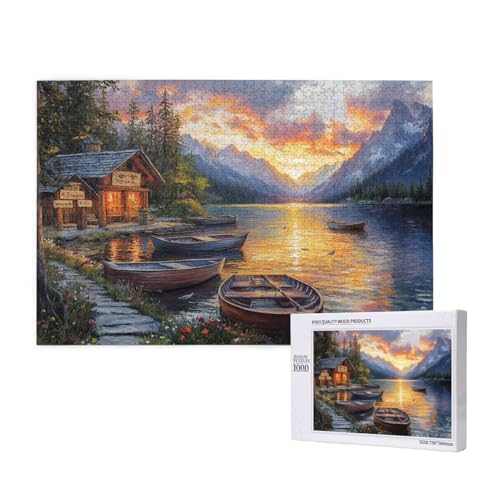 Puzzle Sonnenuntergang,Puzzle 4000 Teile Landschaft Holzpuzzle Erwachsene mit Geschenkbox,Schwieriges,Unterhaltsames,Herausforderndes,Geeignet für Anfänger ab 14 Jahren,Geschenke Männer/Frauen M-710 Puzzle Sonnenuntergang,Puzzle 4000 Teile Landschaft Holzpuzzle Erwachsene mit Geschenkbox,Schwieriges,Unterhaltsames,Herausforderndes,Geeignet für Anfänger ab 14 Jahren,Geschenke Männer/Frauen M-710 von Yeogcohe