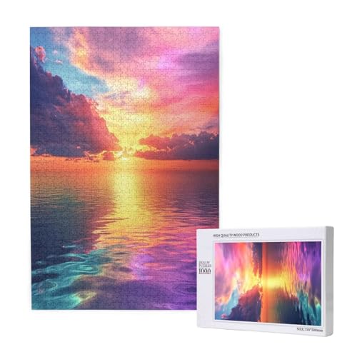 Puzzle Sonnenuntergang,Puzzle 4000 Teile Ozean Holzpuzzle Erwachsene mit Geschenkbox,Schwieriges,Unterhaltsames,Herausforderndes,Geeignet für Anfänger ab 14 Jahren,Geschenke für Männer/Frauen M-1610 Puzzle Sonnenuntergang,Puzzle 4000 Teile Ozean Holzpuzzle Erwachsene mit Geschenkbox,Schwieriges,Unterhaltsames,Herausforderndes,Geeignet für Anfänger ab 14 Jahren,Geschenke für Männer/Frauen M-1610 von Yeogcohe