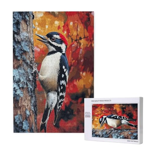 Puzzle Specht,Puzzle 6000 Teile Tier Holzpuzzle Erwachsene mit Geschenkbox und Poster,Schwieriges,Unterhaltsames,Herausforderndes,Geeignet für Anfänger ab 14 Jahren,Geschenke für Männer/Frauen M-1304 von Yeogcohe