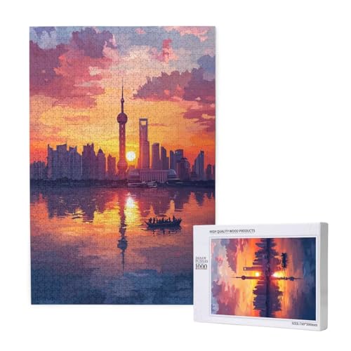 Puzzle Stadt,Puzzle 1000 Teile Sonnenuntergang Holzpuzzle Erwachsene mit Geschenkbox,Schwieriges,Unterhaltsames,Herausforderndes,Geeignet für Anfänger ab 14 Jahren,Geschenke für Männer/Frauen M-1749 Puzzle Stadt,Puzzle 1000 Teile Sonnenuntergang Holzpuzzle Erwachsene mit Geschenkbox,Schwieriges,Unterhaltsames,Herausforderndes,Geeignet für Anfänger ab 14 Jahren,Geschenke für Männer/Frauen M-1749 von Yeogcohe