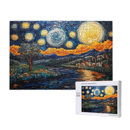 Puzzle Sternenhimmel,Puzzle 6000 Teile Mond Holzpuzzle Erwachsene mit Geschenkbox,Schwieriges,Unterhaltsames,Herausforderndes,Geeignet für Anfänger ab 14 Jahren,Geschenke für Männer/Frauen M-666 Puzzle Sternenhimmel,Puzzle 6000 Teile Mond Holzpuzzle Erwachsene mit Geschenkbox,Schwieriges,Unterhaltsames,Herausforderndes,Geeignet für Anfänger ab 14 Jahren,Geschenke für Männer/Frauen M-666 von Yeogcohe